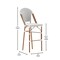 Flash Furniture WhiteGray PE Rattan Stacking Paris Stool, 2PK 2-SDA-AD642001-F-BS-WHGY-NAT-GG - alternate 3